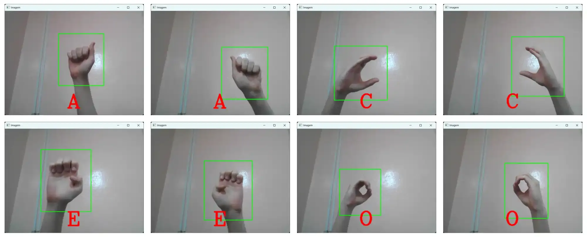 Libras (Brazilian Sign Language) model test